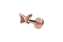 Laden Sie das Bild in den Galerie-Viewer, Titan Innengewinde Labret Schmetterling Ohrpiercing piercinginspiration®