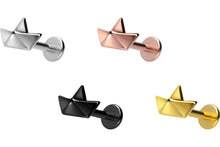 Laden Sie das Bild in den Galerie-Viewer, Titan Papier Schiff Innengewinde Labret Ohrpiercing piercinginspiration®