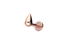 Laden Sie das Bild in den Galerie-Viewer, Titan Tropfen Innengewinde Labret Kristall Barbell Innengewinde Ohrpiercing piercinginspiration®