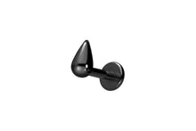 Laden Sie das Bild in den Galerie-Viewer, Titan Tropfen Innengewinde Labret Kristall Barbell Innengewinde Ohrpiercing piercinginspiration®