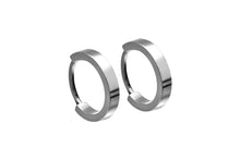 Laden Sie das Bild in den Galerie-Viewer, Titan Kreolen Clicker Ring Ohrstecker Paar Breit Ohrringe piercinginspiration®
