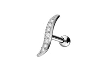 Laden Sie das Bild in den Galerie-Viewer, Titan Schwung Ohrstecker Ohrpiercing piercinginspiration®