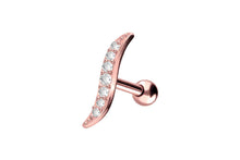 Laden Sie das Bild in den Galerie-Viewer, Titan Schwung Ohrstecker Ohrpiercing piercinginspiration®