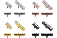 Titan Balken Kristall Schraubaufsatz mit Außengewinde piercinginspiration®