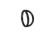 Laden Sie das Bild in den Galerie-Viewer, Titan Nieten Zweifach Doppel Ring 2 Ringe Clicker piercinginspiration®