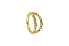 Laden Sie das Bild in den Galerie-Viewer, Titan Nieten Zweifach Doppel Ring 2 Ringe Clicker piercinginspiration®