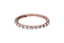 Laden Sie das Bild in den Galerie-Viewer, Titan Multiple Epoxy Kristalle Clicker Ring piercinginspiration®