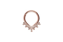 Laden Sie das Bild in den Galerie-Viewer, Titan 20 Kugeln Tropfen Clicker Ring piercinginspiration®