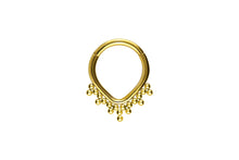 Laden Sie das Bild in den Galerie-Viewer, Titan 20 Kugeln Tropfen Clicker Ring piercinginspiration®