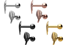 Laden Sie das Bild in den Galerie-Viewer, Feder Ohrpiercing Barbell piercinginspiration®
